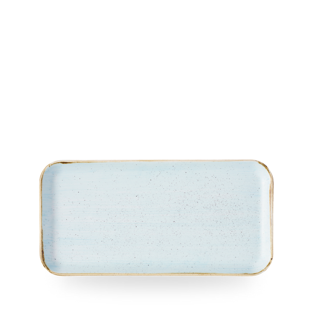 Churchill Stonecast Duck Egg Blue rechthoekig bord 30 x 15 cm