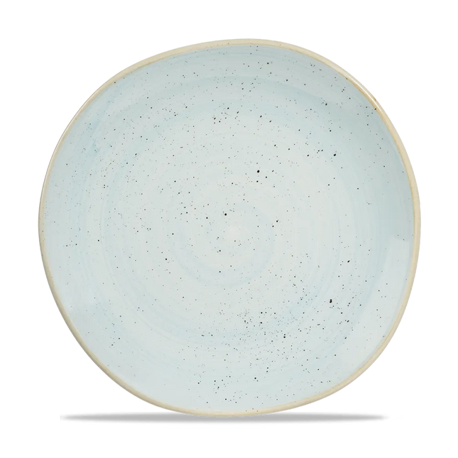 Stonecast Duck Egg Round Trace Plate 26.4cm 12/box