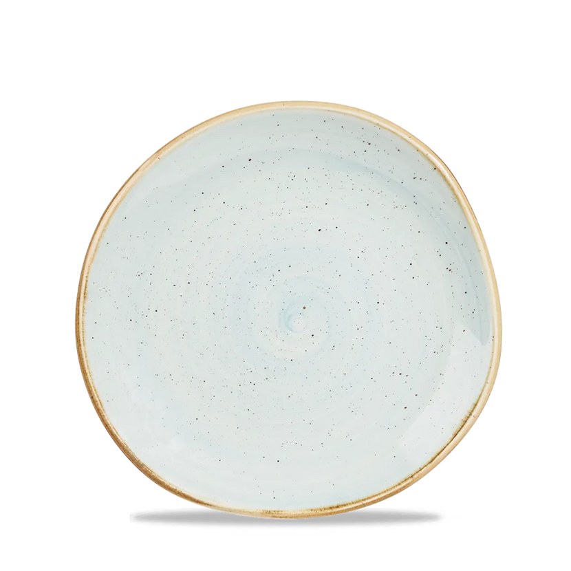 Stonecast Duck Egg Round Trace Plate 18.6cm 12/box