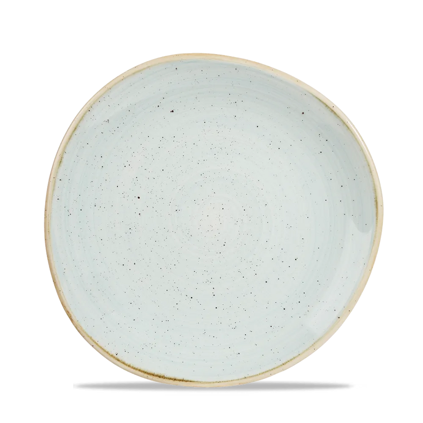 Stonecast Duck Egg Round Trace Plate 21cm 12/box