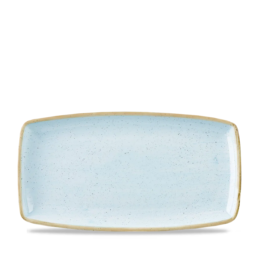 Stonecast Duck Egg Oblong Plate 34.5cm x 18.5cm 6/box