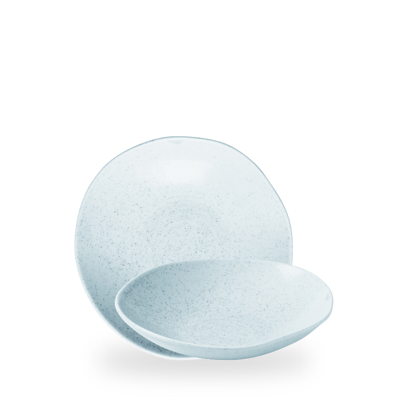 Churchill Stonecast Duck Egg Natural Organic Coupe Bowl 22,5 cm – porseleinen kom – set van 6 – APS Glass & Bar Supply