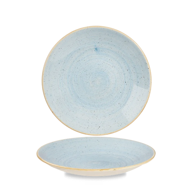 Stonecast Duck Egg Deep Coupe Plate 22.5cm 12/box