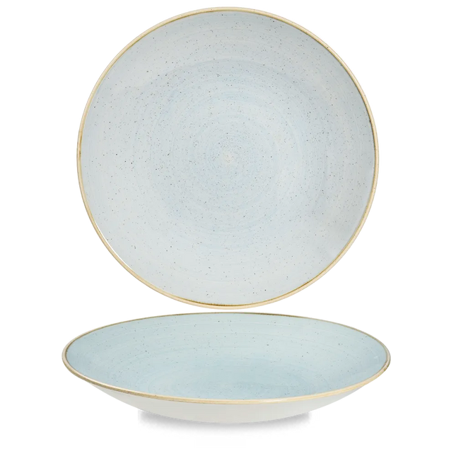 Stonecast Duck Egg Deep Coupe Plate 28cm 12/box