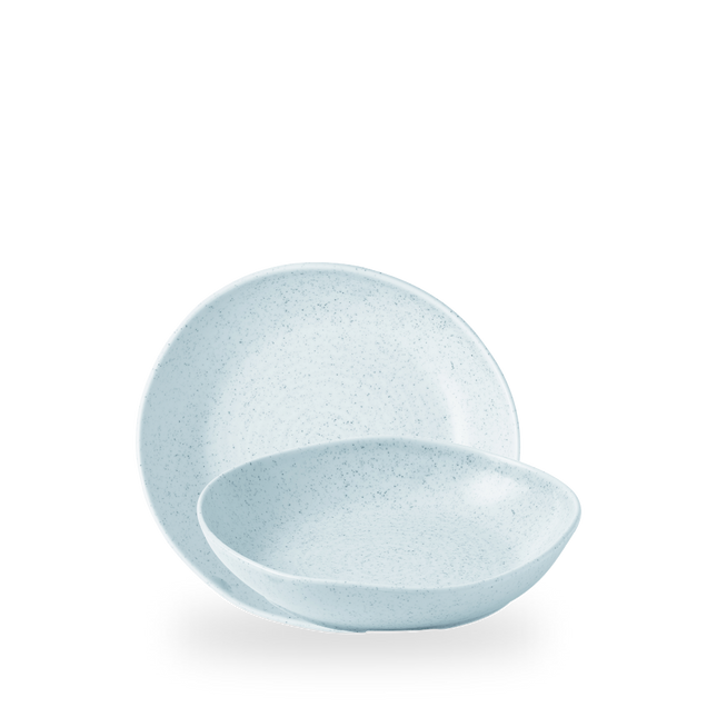 Churchill Stonecast Duck Egg Natural Organic Deep Bowl 22 cm – diepe porseleinen kom – set van 6 – APS Glass & Bar Supply