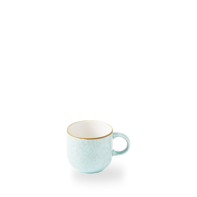 Churchill Stonecast Duck Egg Bubble Mug 450 ml – grote porseleinen mok – set van 6 – APS Glass & Bar Supply