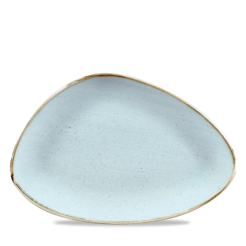 Stonecast Duck Egg Triangle Chefs Plate 30.5*20.5 cm 6/box