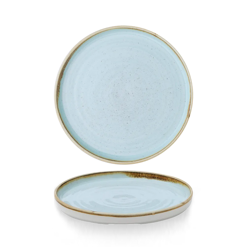 Stonecast Duck Egg Walled Plate 21 cm 6/box