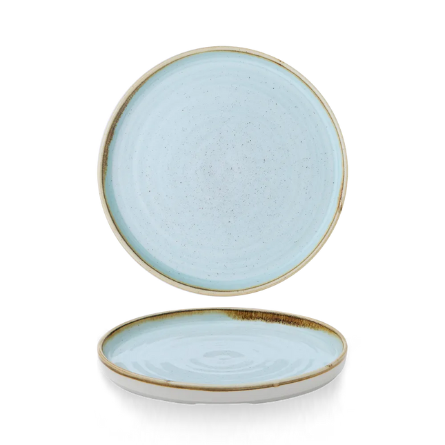 Stonecast Duck Egg Walled Plate 21 cm 6/box