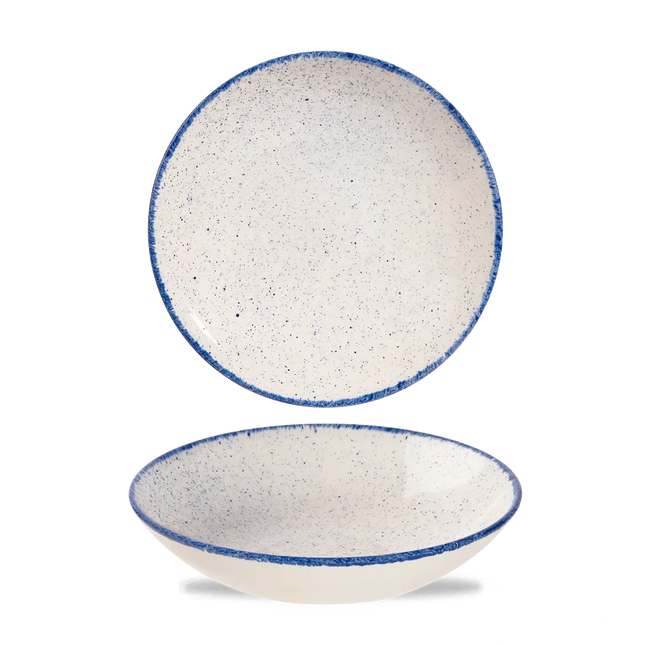 Stonecast Hints Indigo Evolve Coupe Bowl 18.6cm 12/box