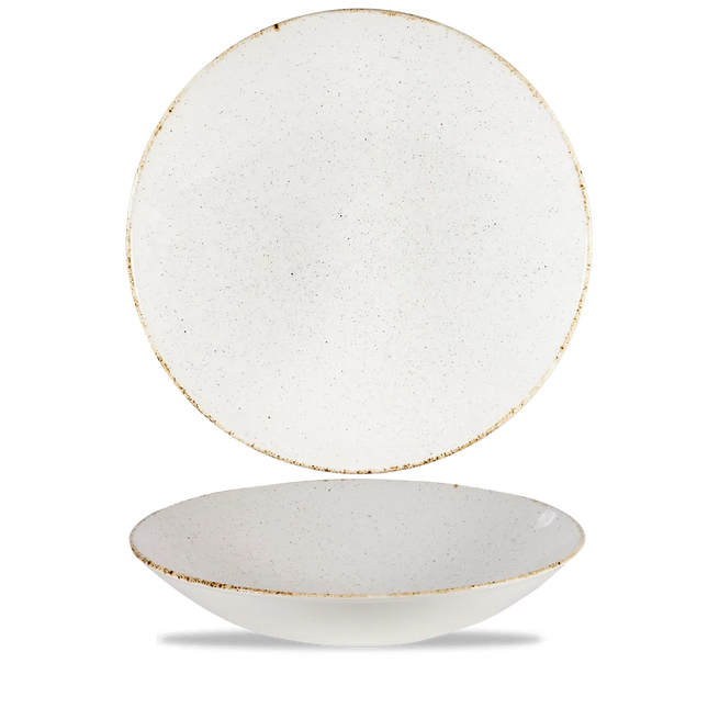 Stonecast Hints Barley White Coupe Buffet Bowl 39cm 4/box