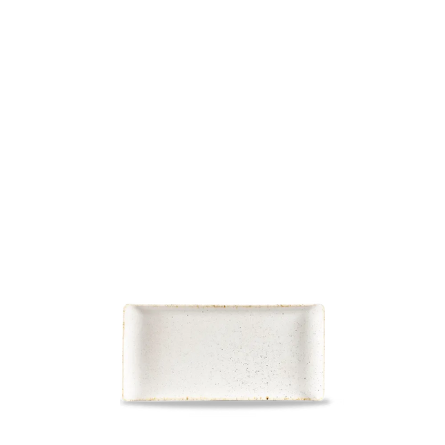 Stonecast Hints Barley White Rectangle Buffet Tray 30cm 6/bo