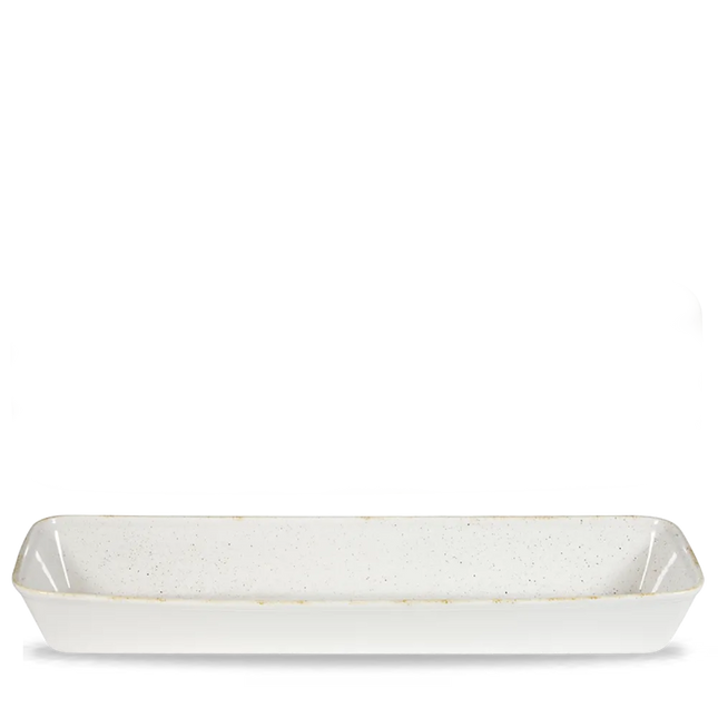 Stonecast Hints White Rectangle Baking Tray 53x16x6.2cm