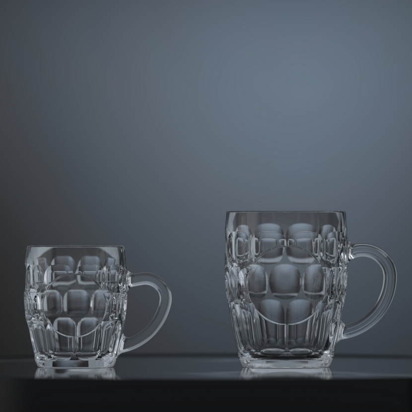 Onis Bierpul Sintra 550 ml close-up bierglas met handvat professioneel horecaglas