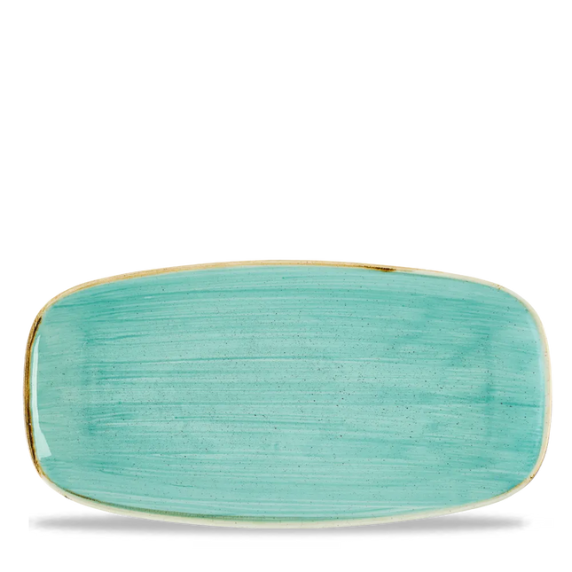 Stonecast Mint Chefs Oblong Plate 29.8x15.3cm 12/box