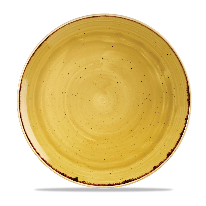 Stonecast Mustard Evolve Coupe Plate 29cm 12/box