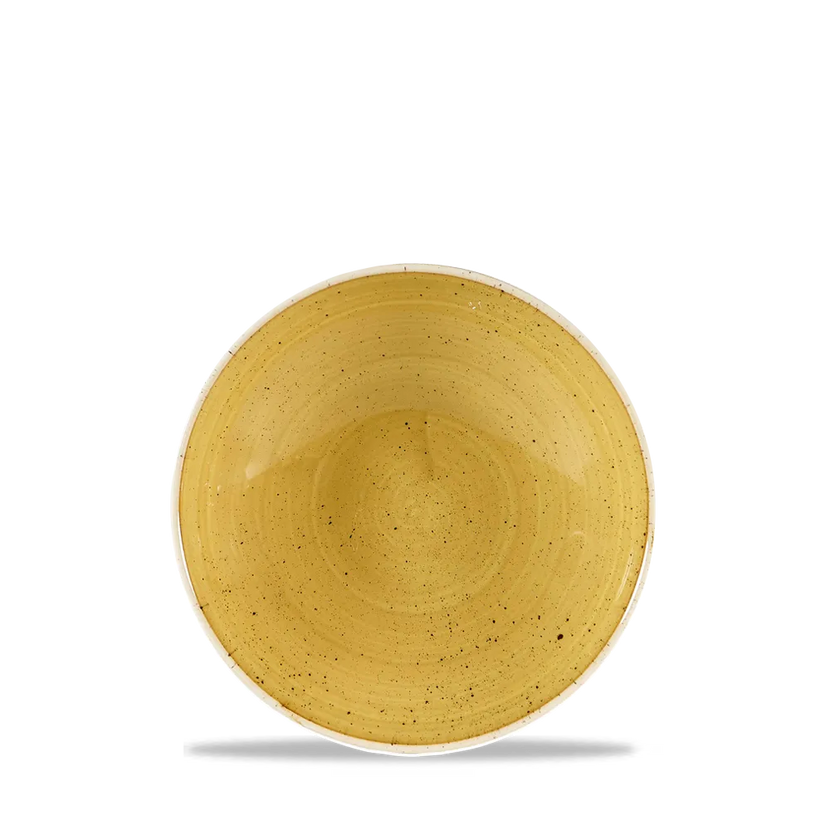 Stonecast Mustard Evolve Coupe Bowl 18cm 12/box