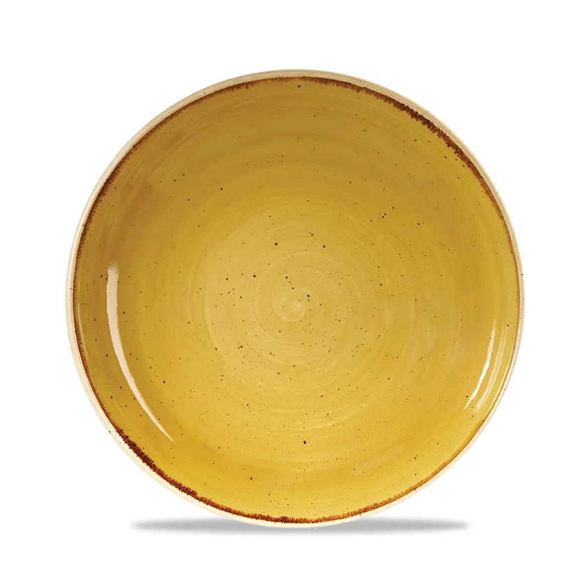 Stonecast Mustard Evolve Coupe Bowl 25cm 12/box