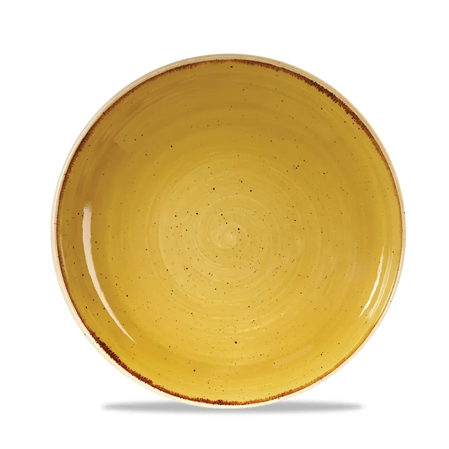 Stonecast Mustard Evolve Coupe Bowl 25cm 12/box