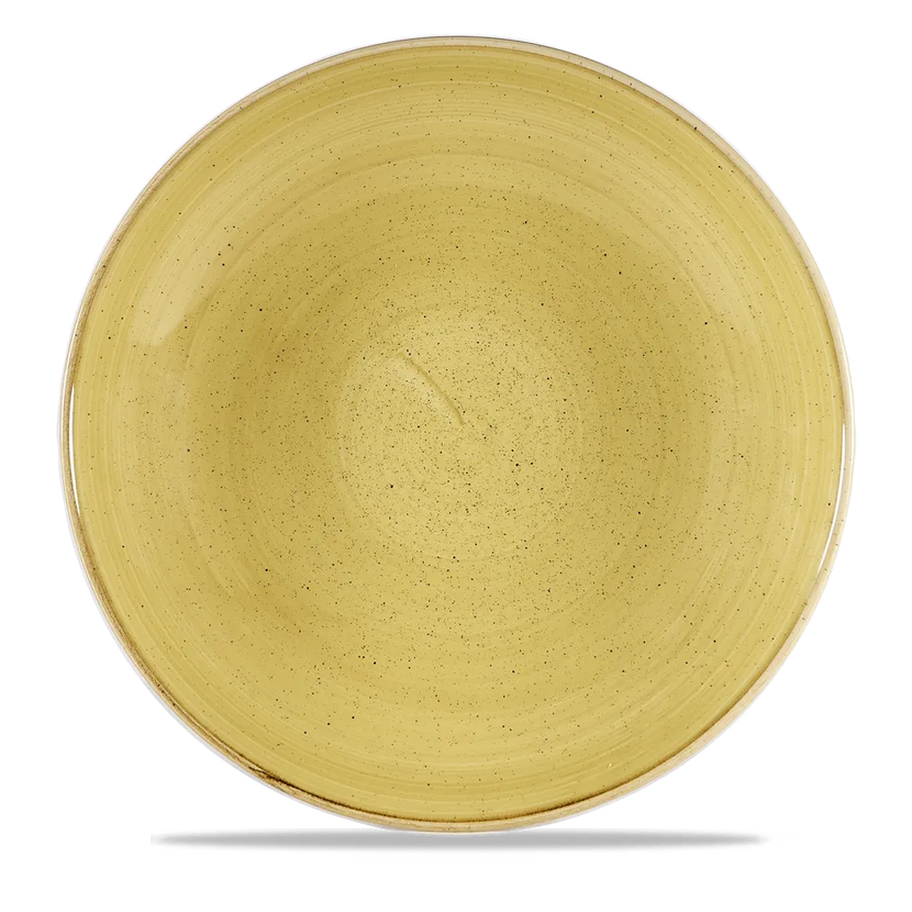 Stonecast Mustard Coupe Large Bowl 30cm 6/box