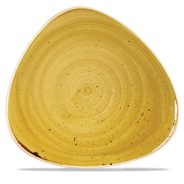 Stonecast Mustard Lotus Plate 30cm 6/box