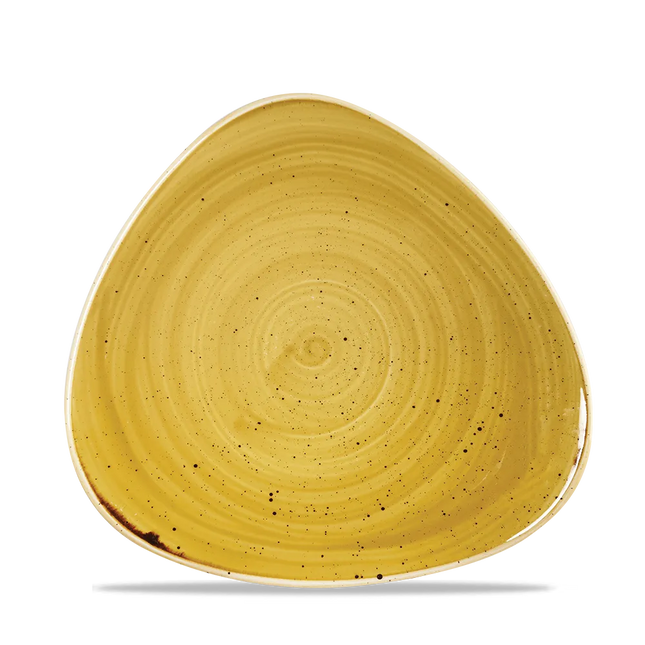 Stonecast Mustard Lotus Plate 18cm 12/box
