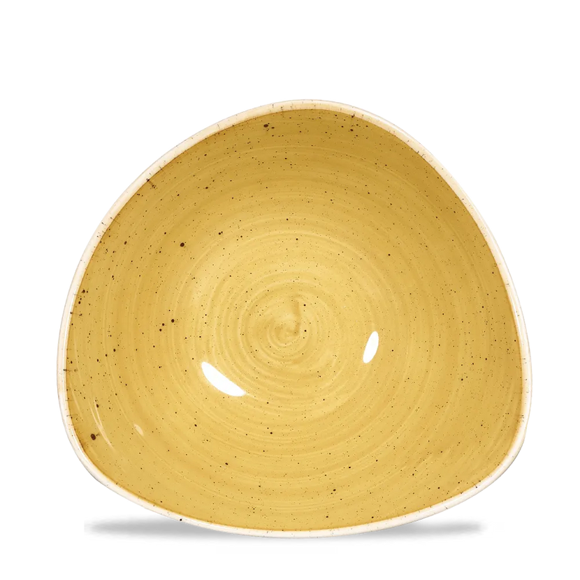 Stonecast Mustard Lotus Bowl 18cm 12/box