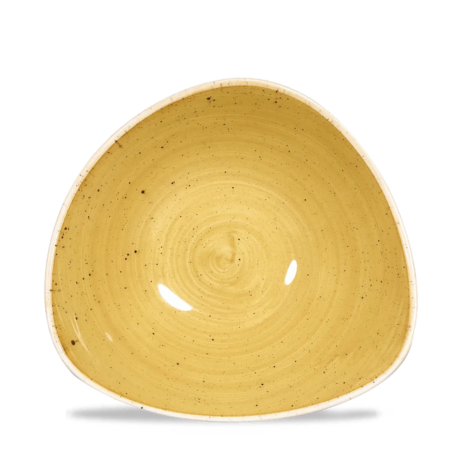 Stonecast Mustard Lotus Bowl 18cm 12/box