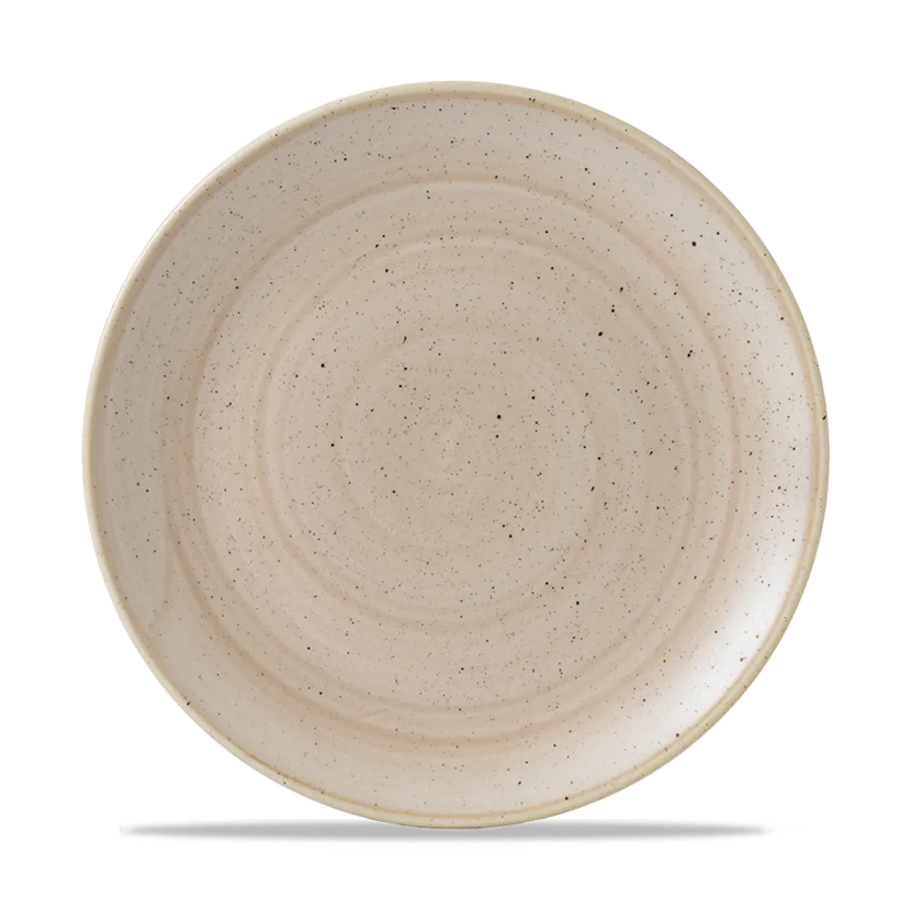 Stonecast Nutmeg Cream Evolve Coupe Plate 26cm 12/box