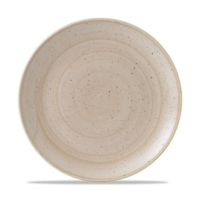 Stonecast Nutmeg Cream Evolve Coupe Plate 26cm 12/box