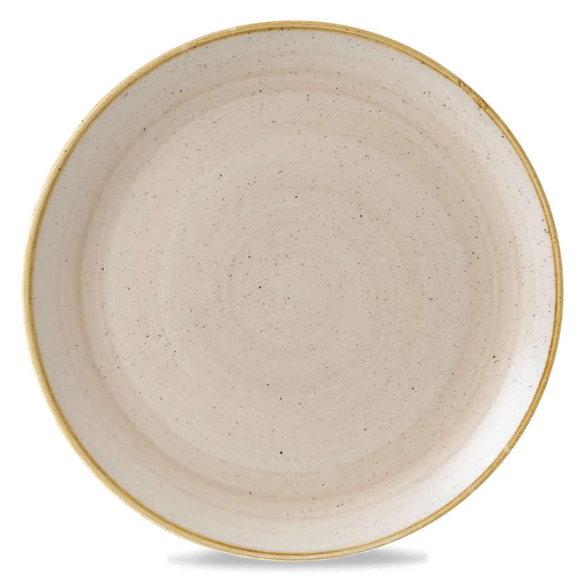 Stonecast Nutmeg Cream Coupe Evolve Plate 32.4cm 6/box