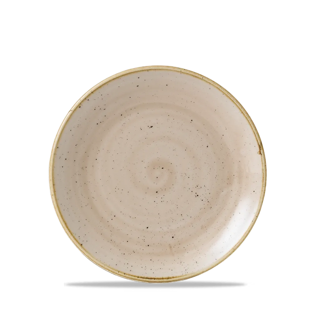 Stonecast Nutmeg Cream Evolve Coupe Plate 17cm 12/box