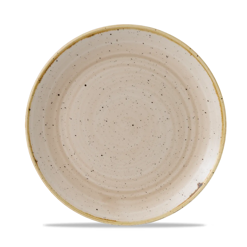 Stonecast Nutmeg Cream Evolve Coupe Plate 22cm 12/box