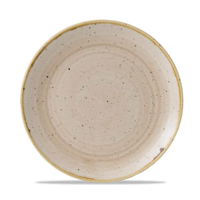 Stonecast Nutmeg Cream Evolve Coupe Plate 22cm 12/box