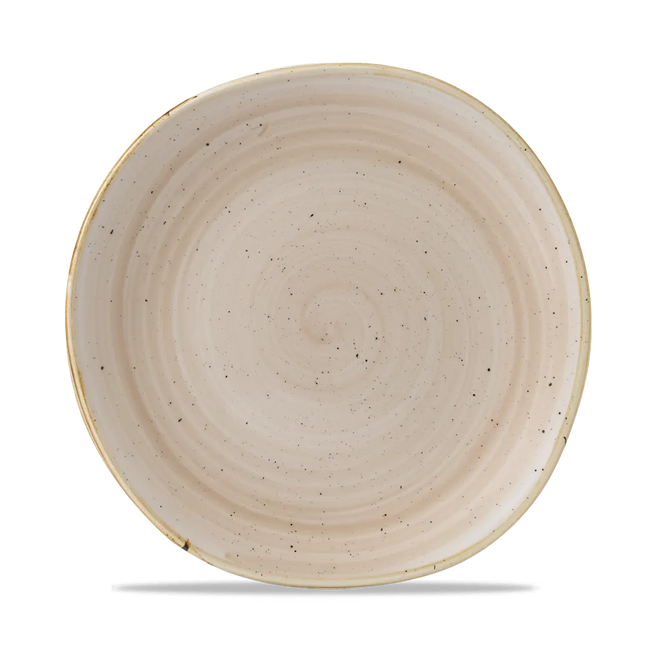 Stonecast Nutmeg Cream Round Trace Plate 26.4cm 12/box