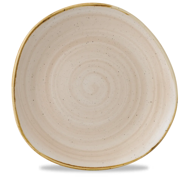 Stonecast Nutmeg Cream Round Trace Plate 28.6cm 12/box