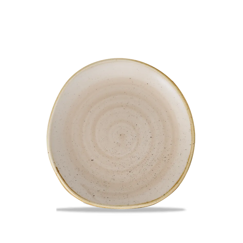 Stonecast Nutmeg Cream Round Trace Plate 18.6cm 12/box