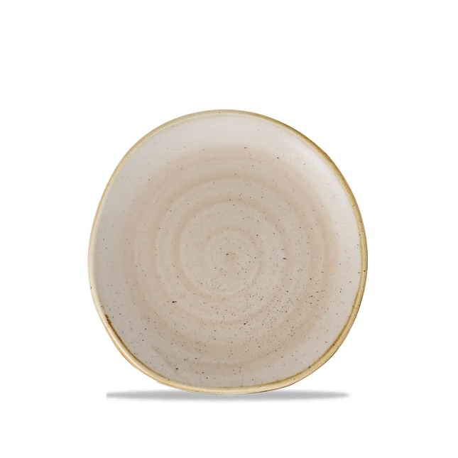 Stonecast Nutmeg Cream Round Trace Plate 18.6cm 12/box