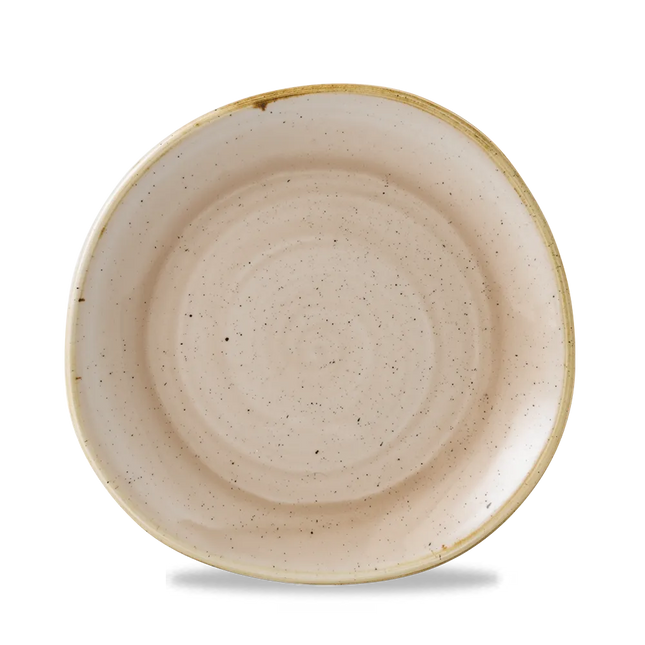 Stonecast Nutmeg Cream Round Trace Plate 21cm 12/box