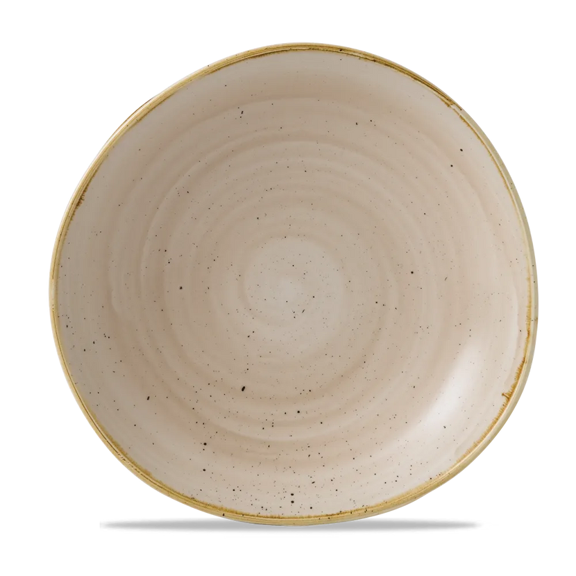 Stonecast Nutmeg Cream Round Trace Bowl 25.5cm 12/box