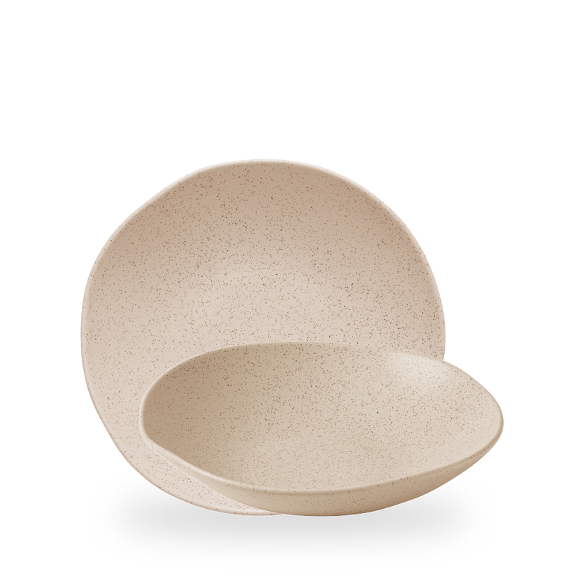 Churchill Stonecast Nutmeg Cream Organic Coupe Bowl 25 cm – porseleinen schaal – set van 6 – APS Glass & Bar Supply

