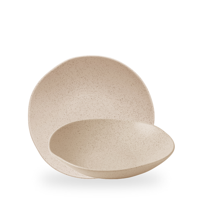 Churchill Stonecast Nutmeg Cream Organic Coupe Bowl 25 cm – porseleinen schaal – set van 6 – APS Glass & Bar Supply

