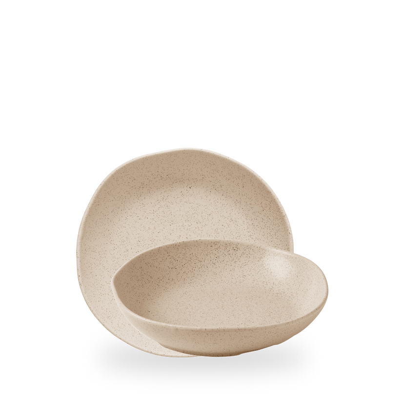 Churchill Stonecast Nutmeg Cream Organic Deep Bowl 22 cm – diepe porseleinen kom – set van 6 – APS Glass & Bar Supply

