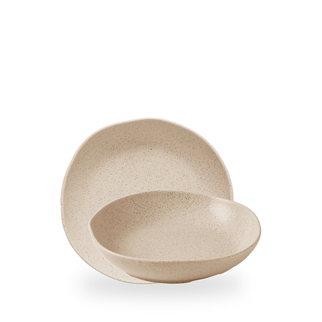 Churchill Stonecast Nutmeg Cream Organic Deep Bowl 22 cm – diepe porseleinen kom – set van 6 – APS Glass & Bar Supply

