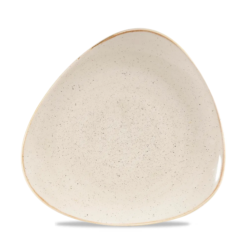 Stonecast Nutmeg Cream Lotus Plate 25cm 12/box