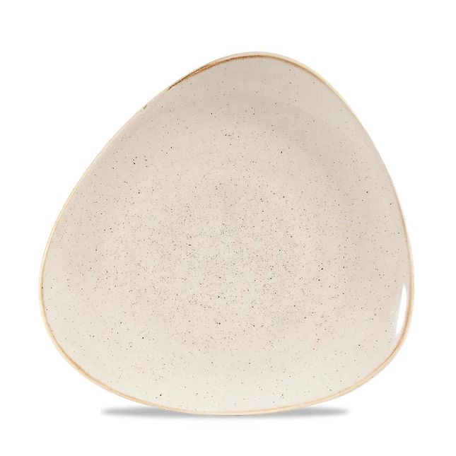 Stonecast Nutmeg Cream Lotus Plate 25cm 12/box