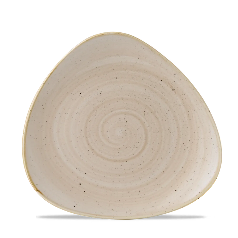 Stonecast Nutmeg Cream Lotus Plate 23cm 12/box