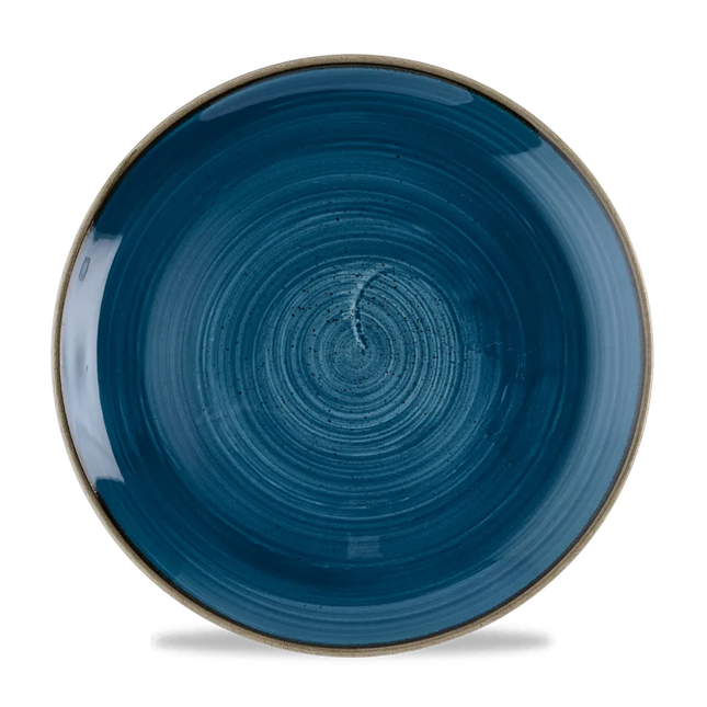 Stonecast Java Blue Evolve Coupe Plate 28.8cm 12/box
