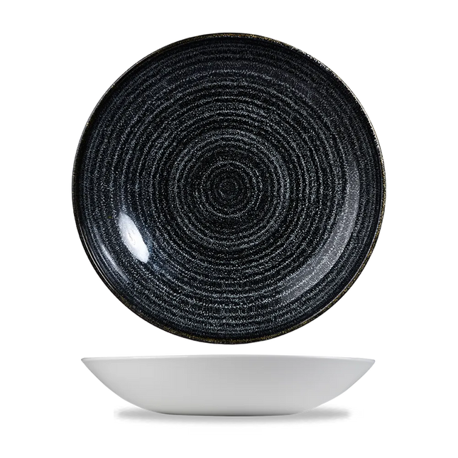 Studio Prints Charcoal Black Evolve Coupe Bowl 25cm 12/box