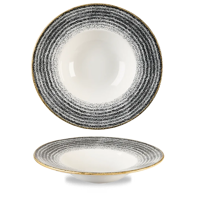 Studio Prints Black Profile Wide Rim Bowl Large 28 cm 12/box